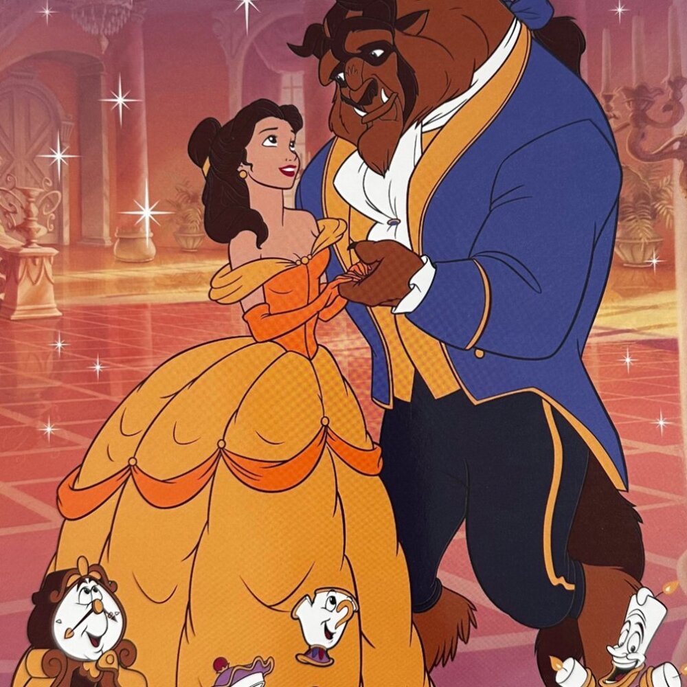 Belle Beauty and The Beast  Plush Twin Blanket